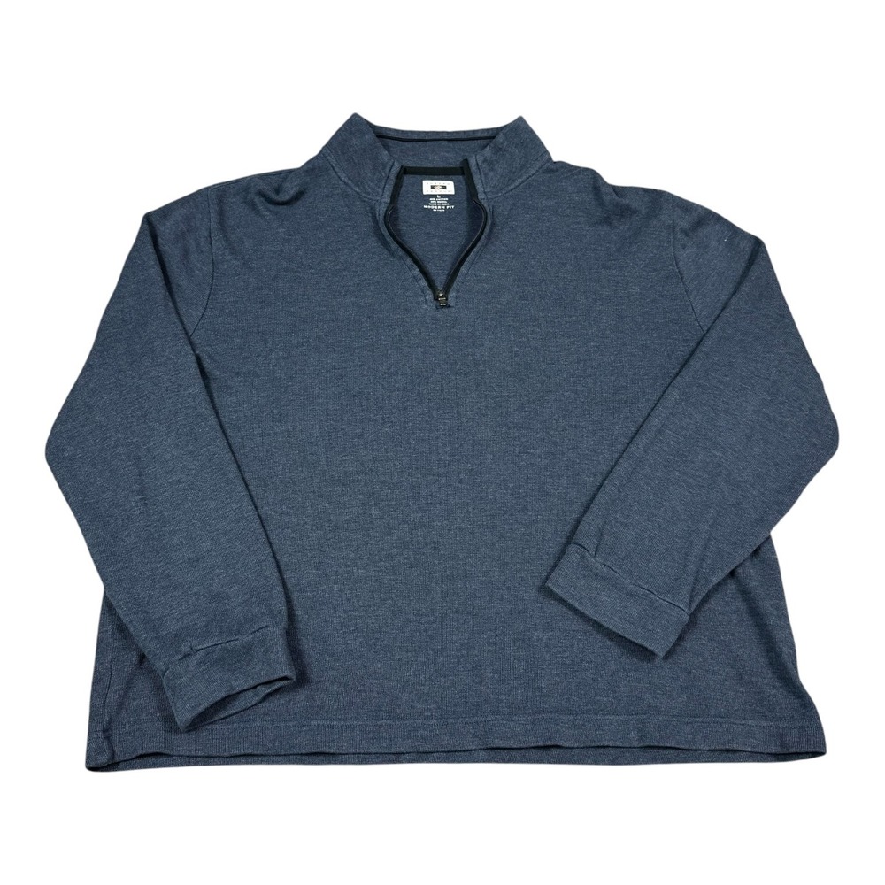 Joseph Abboud Cotton Blend Modern Boxy Fit 1/4 Zip Sweater Men's Large
